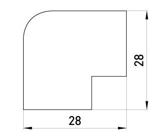 Зовнішній кут e.trunking.blend.out.stand.25.16 для короба 25х16мм E.NEXT (s2033004) s2033004 фото