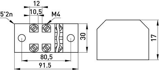 Клемна колодка захищена e.tc.protect.35.6, 35А, 6 полюсів E.NEXT (p056013) p056013 фото