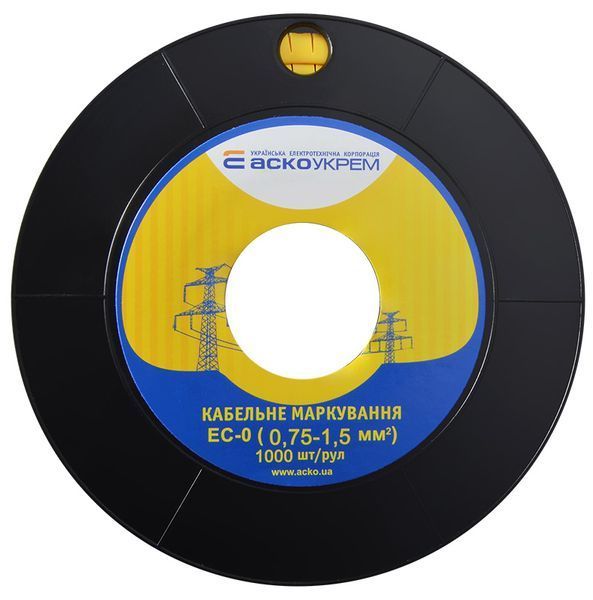 Маркування EC-0 0,75-1,5 кв.мм2 "4" АСКО-УКРЕМ (A0150080028) A0150080028 фото