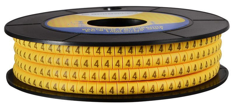 Маркування EC-0 0,75-1,5 кв.мм2 "4" АСКО-УКРЕМ (A0150080028) A0150080028 фото