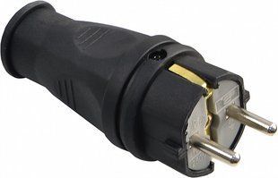 Вилка каучукова стандартна АСКО-УКРЕМ 2Р+PE 16А IP44 (A0250010001) A0250010001 фото